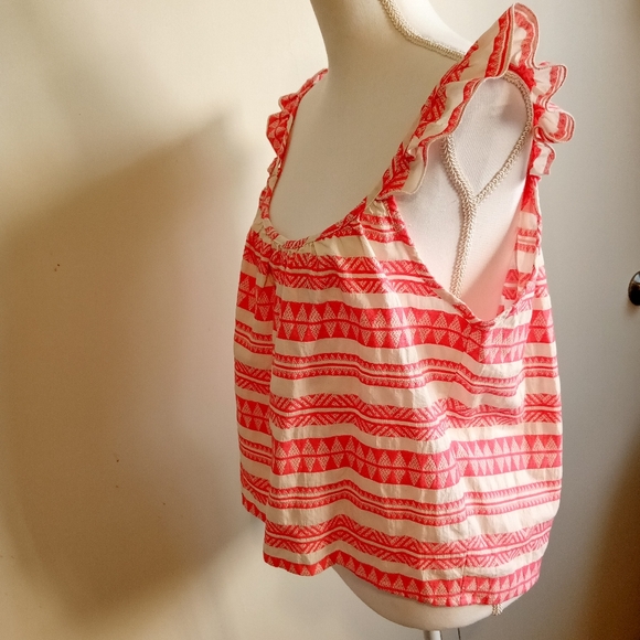 Women's Tank top Sleeveless Blouse Médium 100%Cotton - Picture 2 of 7